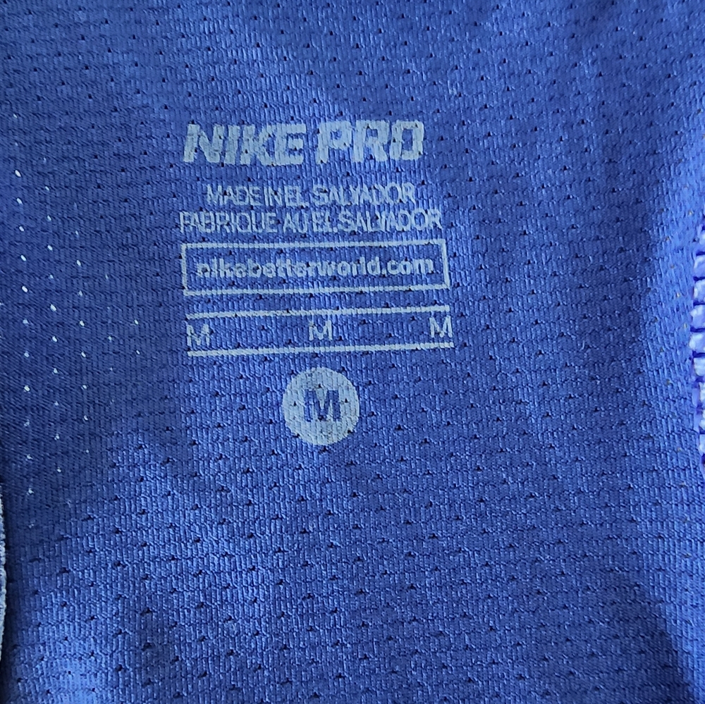 NIKE | Pro Tank Top Racerback Athletic Workout Gym Shirt | Purple/Blue | Medium - Picture 11 of 12
